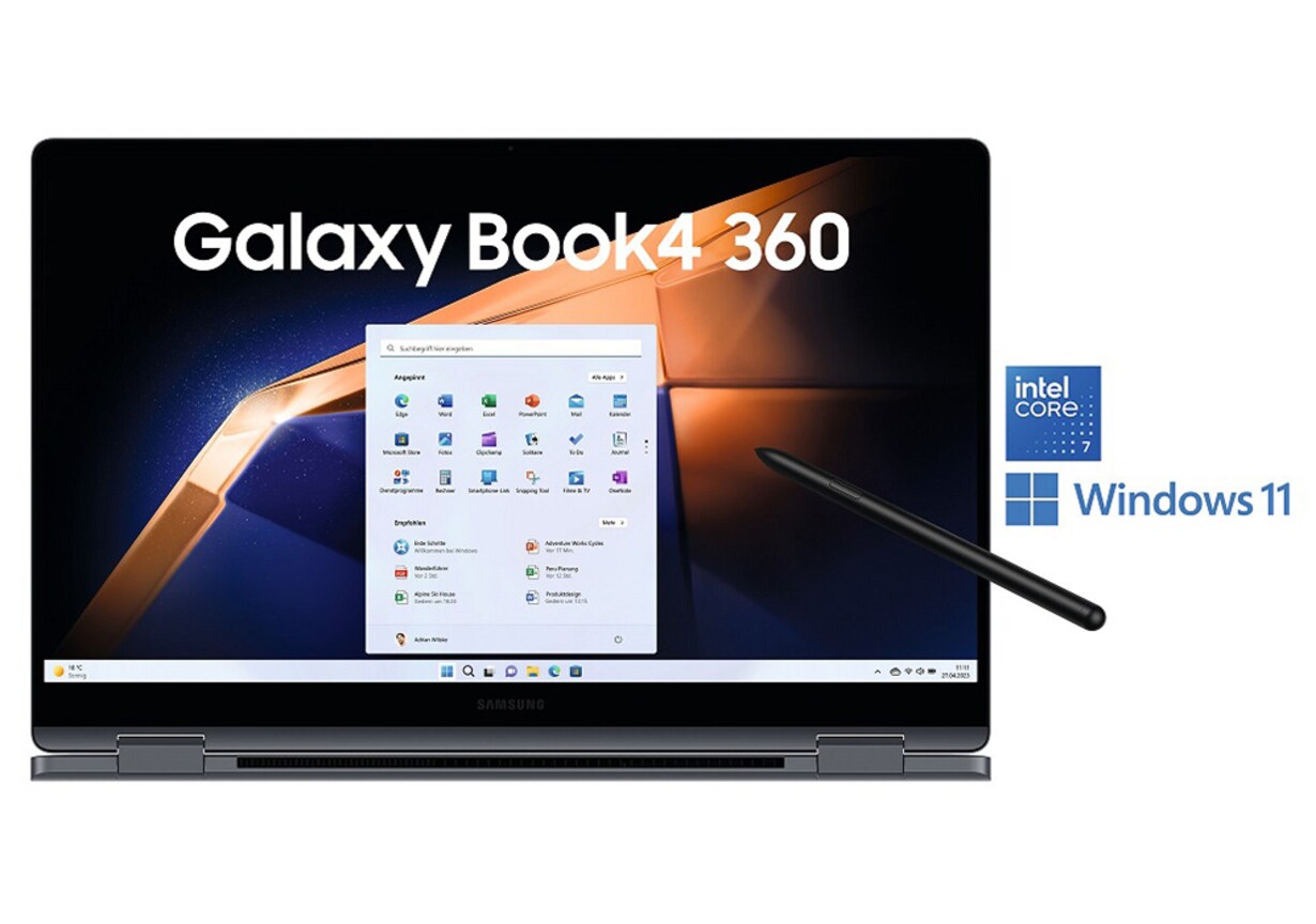 Zu den Samsung Galaxy Book4 360