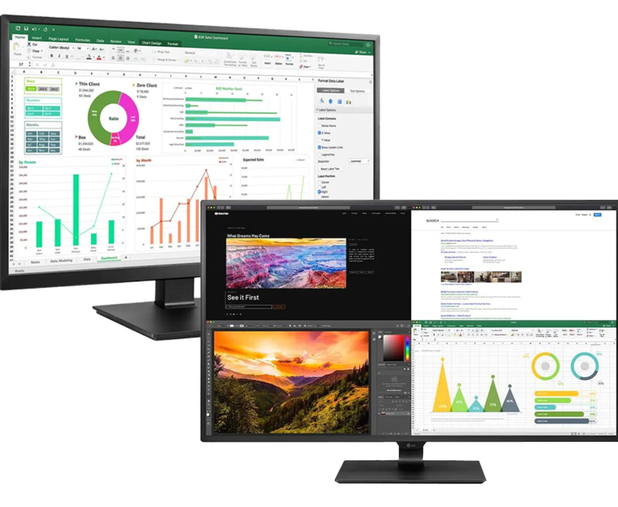 Zu den Office-Monitoren von LG