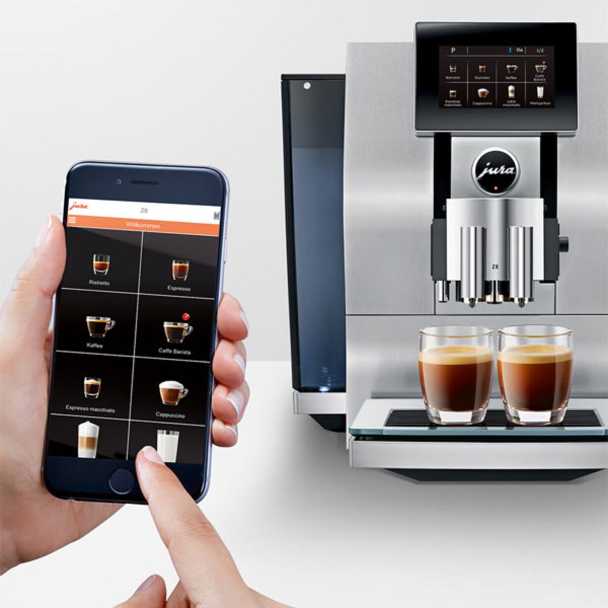 Zu den smarten Jura-Kaffeevollautomaten