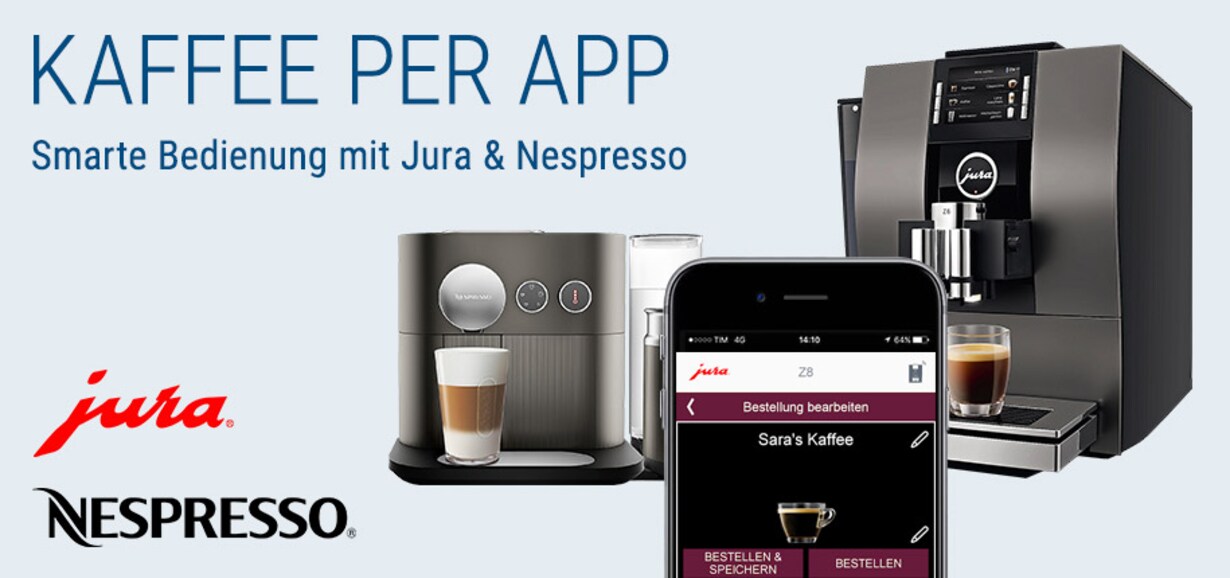 Zu den smarten Kaffeemaschinen