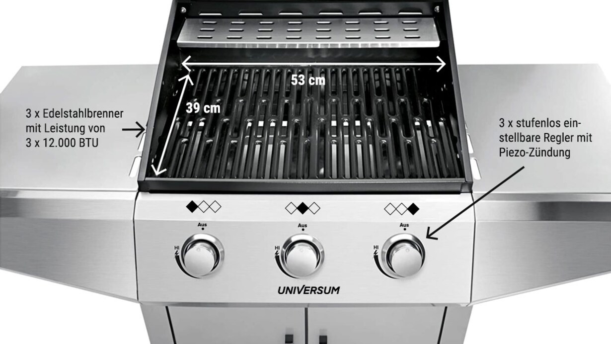 Zum Gasgrill GG 300-20 von Universum
